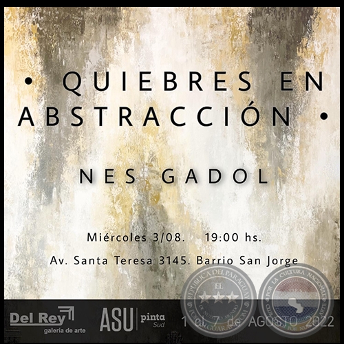 QUIEBRES EN ABSTRACCIÓN - NES GADOL - Rosanna y Gabriela Caballero - Miércoles 03 Agosto 2022
